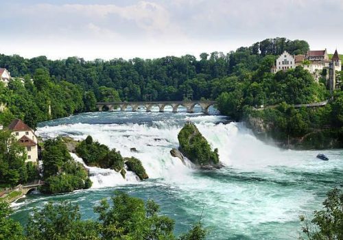 Rhinefall, the largest Waterfall in Europe. Switzerland